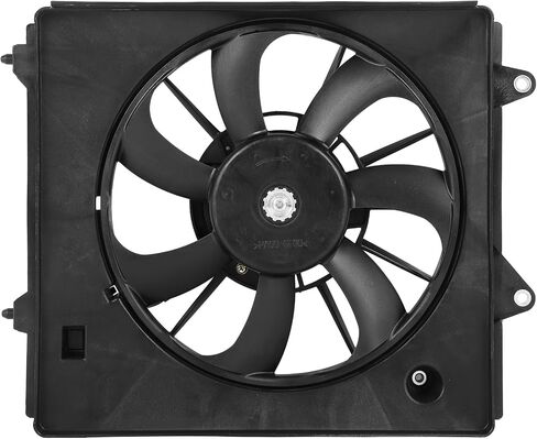 Radiator Cooling Fan Assembly Compatible with 2015-2020 for Honda for Fit 1.5L, Black Radiator Fan Direct Fit Replacement for Engine Cooling Fan in Saudi Arabia