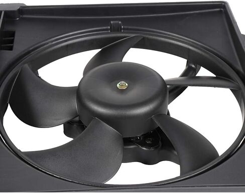 Cooling Fan Assembly Compatible with 1999-2004 for Chrysler for 300M 3.5L 2000-2004 for Dodge for Intrepid 3.5L, Black Radiator Fan Direct Fit Replacement for Engine Cooling Fan in Saudi Arabia