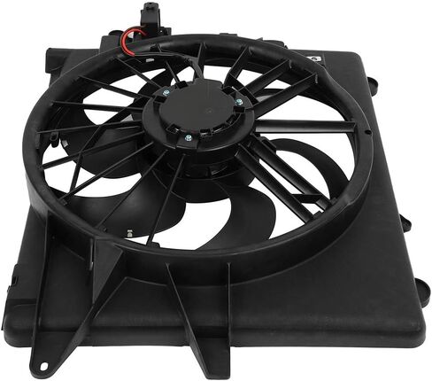 Cooling Fan Assembly Compatible with 2005-2010 for Ford for Mustang 4.6L 2005-2010 for Ford for Mustang 4.0L, Black Radiator Fan Direct Fit Replacement for Engine Cooling Fan in Saudi Arabia