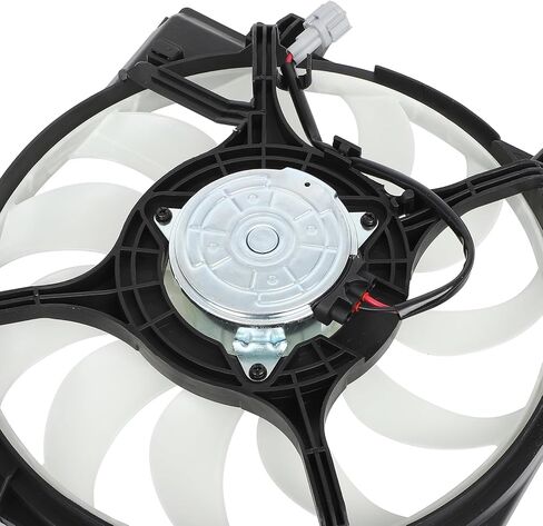 مجموعة مروحة التبريد متوافقة مع 2008-2014 لسوبارو لـ Impreza 2.5L 2013-2014 لسوبارو لـ WRX 2.5L، مروحة مشعاع باللونين الأبيض والأسود مناسبة مباشرة للاستبدال لمروحة تبريد المحرك in Saudi Arabia