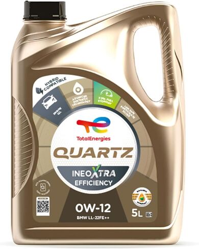 زيت محرك كوارتز إنيو عالي الكفاءة، 0W-12، 5 لتر (عبوة من قطعة واحدة) in Kuwait