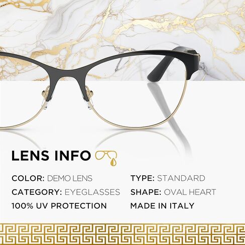 VERSACE VE1233Q OVAL HEART Shape Eyeglass with Luxury Eyewear kit in Saudi Arabia