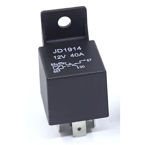 12V 40A Waterproof Automotive Relay with Socket, 5 Pack, DC Power, Sealed Protection, Black Red Copper Terminals (12V 5PIN) in Saudi Arabia