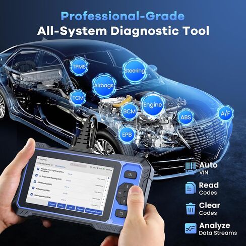 MUCAR 682 أداة مسح ضوئي ثنائية الاتجاه بمساعدة AI-Assisted obd2، ماسح ضوئي لجميع أنظمة السيارة، أداة تشخيص ماسح ضوئي obd2 مع اختبار نشط، ماسح ضوئي تشخيصي للسيارة مع 20+ إعادة تعيين، can FD & fca sgw، تحديث مجاني in Kuwait