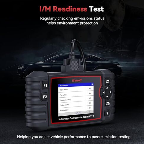 أداة تشخيص الماسح الضوئي iCarsoft MB V2.0 Obd2 لبنز/Sprinter/Smart، قارئ رمز النظام الكامل مع 8 عمليات إعادة ضبط، VIN تلقائي، زيت/SAS/EPB/ETC/BLD/INJ/SAS/TPMS، تحديث مجاني، بيانات حية، اختبار البطارية in Saudi Arabia