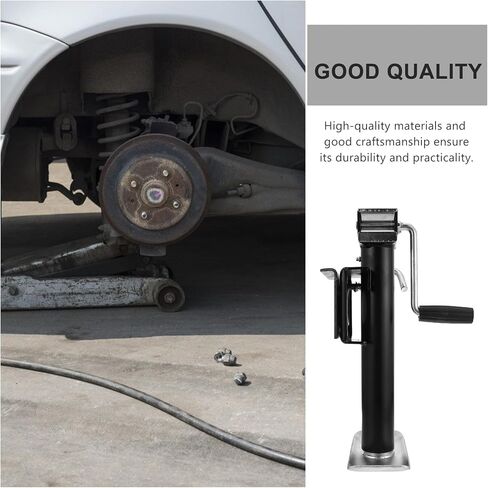 Milisten Manual Trailer Support Stabilizer Jack 900kg Load Capacity Black Side Crank Vehicle Lifting Supporter for Campervan Yacht Outrigger Stabilizing Equipment in Saudi Arabia