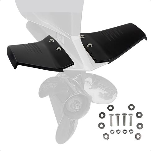 Five Oceans Hydrofoil, Hydrofoil for Outboard Motor, Hydro-Stabilizer Fins for Outboards and Stern Drive, Up to 50HP, Black - FO4470 in Saudi Arabia