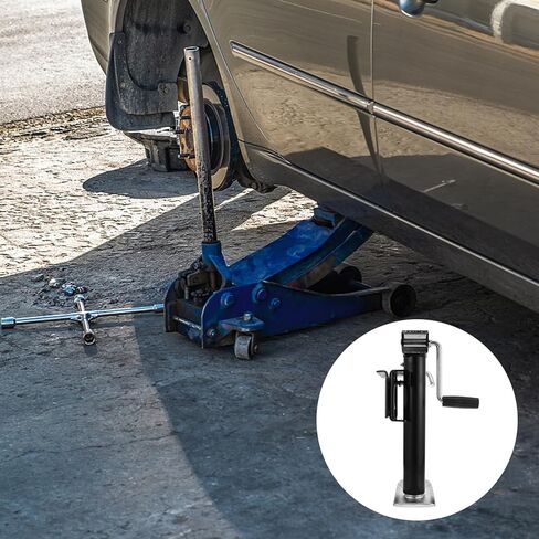 Milisten Manual Trailer Support Stabilizer Jack 900kg Load Capacity Black Side Crank Vehicle Lifting Supporter for Campervan Yacht Outrigger Stabilizing Equipment in Saudi Arabia