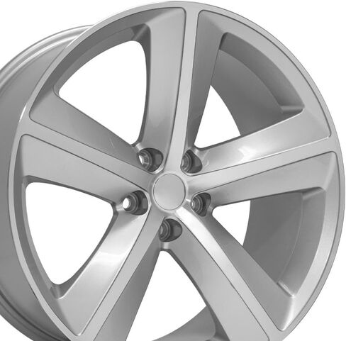 OE Wheels DG05 20 Inch Rim Fits Challenger SRT Style 5x115 20x9 Gloss Silver Machined - Hollander 2357 (1) in Saudi Arabia