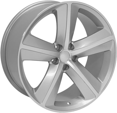 OE Wheels DG05 20 Inch Rim Fits Challenger SRT Style 5x115 20x9 Gloss Silver Machined - Hollander 2357 (1) in Saudi Arabia