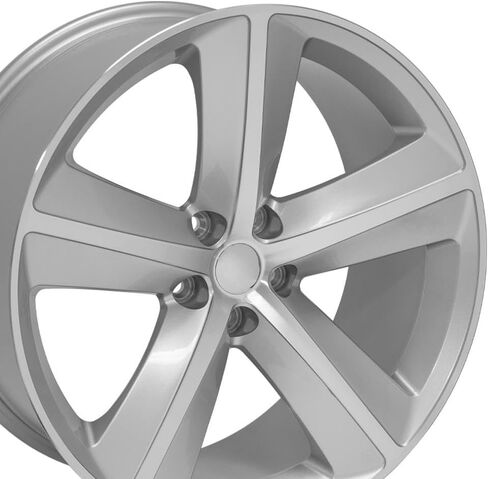 OE Wheels DG05 20 Inch Rim Fits Challenger SRT Style 5x115 20x9 Gloss Silver Machined - Hollander 2357 (1) in Saudi Arabia