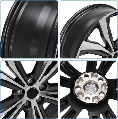 حافة عجلة ألومنيوم مقاس 20 × 8 بوصة متوافقة مع RX350 RX450H RX350L RX450HL 2016-2022، حافة رمادية بديلة مباشرة أمامية أو خلفية in Saudi Arabia