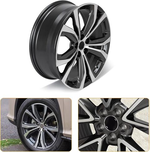 حافة عجلة ألومنيوم مقاس 20 × 8 بوصة متوافقة مع RX350 RX450H RX350L RX450HL 2016-2022، حافة رمادية بديلة مباشرة أمامية أو خلفية in Saudi Arabia