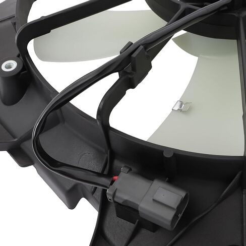 مجموعة مروحة تبريد الرادياتير متوافقة مع 2005 2006 2007 2008 2009 2010 لهوندا لـ Odyssey 3.5L، مروحة مشعاع باللونين الأبيض والأسود مناسبة مباشرة للاستبدال لمروحة تبريد المحرك in Saudi Arabia