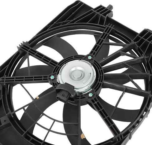 Radiator Cooling Fan Assembly Compatible with 2020 for Nissan for Versa 1.6L 2018-2023 for Nissan for Kicks 1.6L, Black Radiator Fan Direct Fit Replacement for Engine Cooling Fan in Saudi Arabia