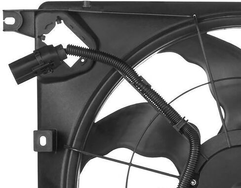 Cooling Fan Assembly Compatible with 2013-2019 for Hyundai for Santa Fe XL 3.3L 2014-2015 for Kia for Sorento 3.3L, Black Radiator Fan Direct Fit Replacement for Engine Cooling Fan in Saudi Arabia