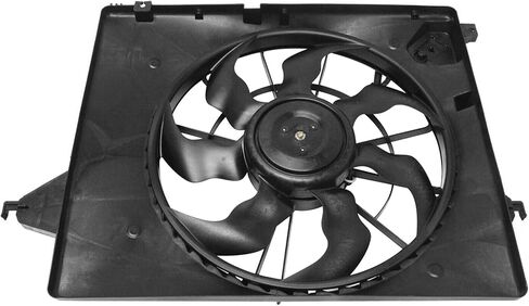 Cooling Fan Assembly Compatible with 2013-2019 for Hyundai for Santa Fe XL 3.3L 2014-2015 for Kia for Sorento 3.3L, Black Radiator Fan Direct Fit Replacement for Engine Cooling Fan in Saudi Arabia
