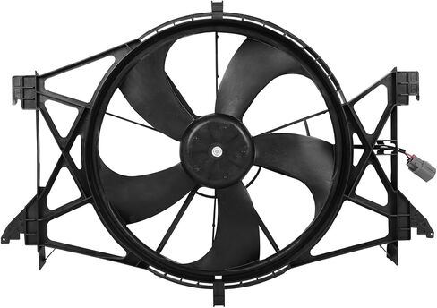 Cooling Fan Assembly Compatible with 2011-2013 for Ram for 1500 3.7L 2011-2013 for Ram for 2500 4.7L, Black Radiator Fan Direct Fit Replacement for Engine Cooling Fan in Saudi Arabia