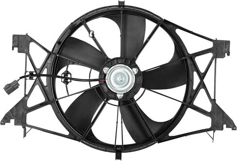 Cooling Fan Assembly Compatible with 2011-2013 for Ram for 1500 3.7L 2011-2013 for Ram for 2500 4.7L, Black Radiator Fan Direct Fit Replacement for Engine Cooling Fan in Saudi Arabia