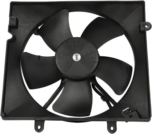 Radiator Cooling Fan Assembly Compatible with 2002-2005 for Kia for Sedona 3.5L, Black Radiator Fan Direct Fit Replacement for Engine Cooling Fan in Saudi Arabia