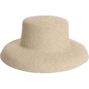 Women's Wide Brim Braided Sun Hat UPF 50+ Sun Protection Floppy Summer Beach Cap Lafite Straw Hat in Saudi Arabia