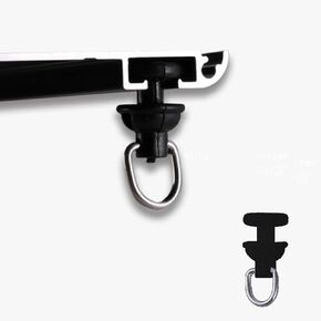 Curtain Track Roller, Nano Silent Curtain Track Pulley,Window Decoration Accessories,POM Material Wheel Frame, Stronger Load-Bearing, No Need to Worry About Heavy Curtains,White,20Pcs in Saudi Arabia