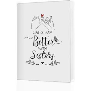 ألبوم صور Bestie مقاس 4 × 6، هدايا BFF للصداقة للنساء، هدايا لأفضل الأصدقاء، الحياة أفضل تمامًا مع كتاب ألبوم الصور ذو الذاكرة الصغيرة Bestie لـ 18 جيبًا يحتوي على 36 صورة in Kuwait