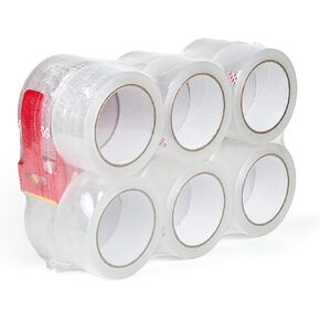 AUSTARK 12 Rolls Clear Packing Tape with Dispenser, Tape Refills 2.7 mil, 1.88 inch x 60 Yards Per Roll, Shipping Tape for Packaging Sealing Moving in Kuwait
