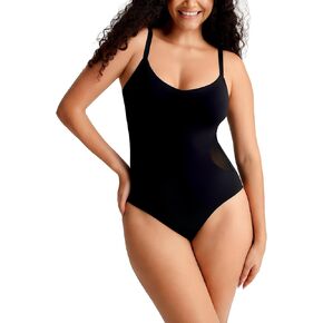Seamless Tank Bodysuit for Women Tummy Control - Adjustable Straps, Removable Cups&Side Cut-Outs|Everyday Shapewear in Saudi Arabia