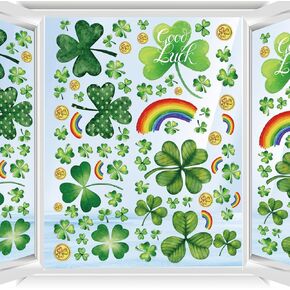 ملصقات نافذة على شكل زهور وطيور للزجاج - 9 قطع من ملصقات النوافذ للربيع والصيف قابلة لإعادة الاستخدام، ملصقات نافذة قابلة للإزالة لديكور المنزل in Kuwait