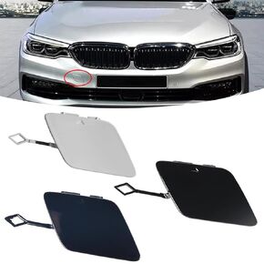 غطاء خطاف سحب المصد الأمامي للسيارة BMW 5 2017-2020 G30 G31 518 520 525 530 535 540 غطاء غطاء المقطورة 51117427448 غطاء صغير لقطر العين (أسود) in Kuwait