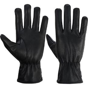 Hugger Men's Unlined Water Resistant Leather Glove for Driving, Police, and Motorcycle Riders in Kuwait