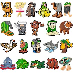 21Pcs Italian Brainrot PVC Shoe Charms,Cute Cartoon Shoe Decorations for Clogs, Sandals & Party Shoes in Kuwait