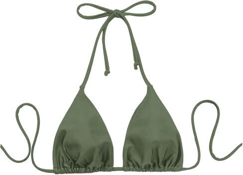 SHENHE Women's String Bikini Top Triangle Halter Tie Back Padded Swimsuit Bathing Suit Top in Saudi Arabia