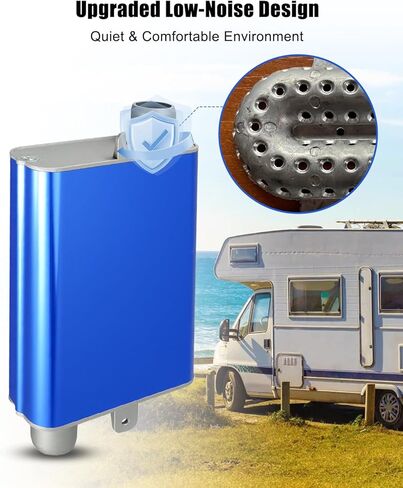 24mm Diesel Parking Heater Exhaust Muffler Silencer with Wall Flange Bend Connector Fit for Eberspacher/Espar Airtronic D2 D4, for Chinese Diesel Heater 2KW 5KW, RV, Camper, Truck in Saudi Arabia
