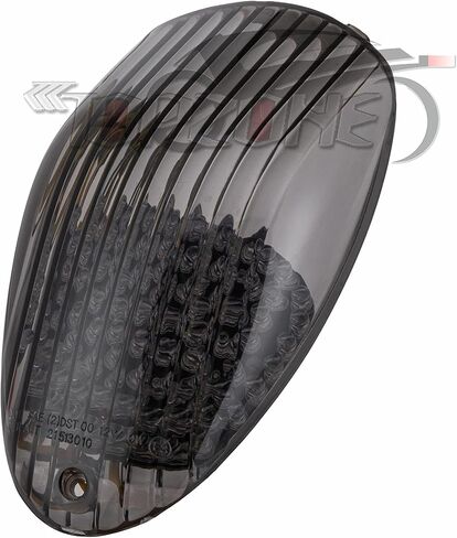 Fit Kawasaki 2006-2024 Vulcan 900 Classic LT/Vulcan 900 Custom/Vulcan 900 Classic; LED Rear Lamp Brake Tail Light +Integrated Turn Signal Function (Smoke Color) in Kuwait