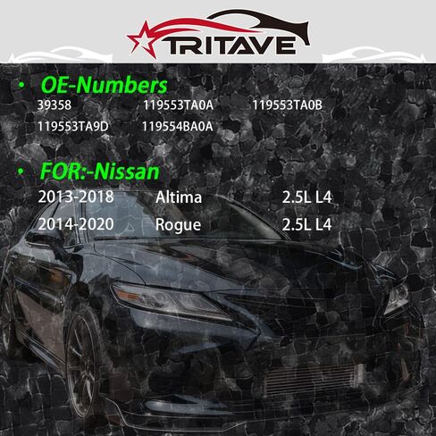 مجموعة شداد الحزام مع بكرة متوافقة مع Nissan Altima 2013-2018، Rogue 2014-2020،2.5L، OE# 119553TA0B،19553TA0A in Kuwait