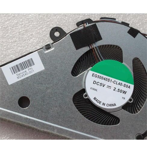 مروحة تبريد وحدة المعالجة المركزية للكمبيوتر المحمول 14-dv0000 14-ec0850nd TPN-Q244 EG50040S1-CL40-S9A PN M34455-001 M24540-001 in Saudi Arabia