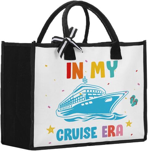 Boat Tote Bag for Women Cruise Lover Gift for Women Essentials for Cruise Lovers Ship Lover Shopping Travel Gym Weekender Vacation Canvas Bags in Saudi Arabia