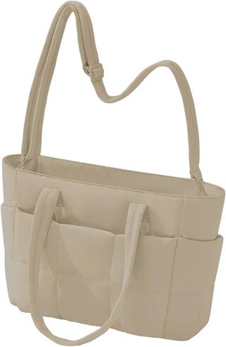Tote Bag for Women Puffer,Travel Tote Bag with Laptop Compartment Lightweight,Work Handbag with Strap for Gym,Nurse in Saudi Arabia