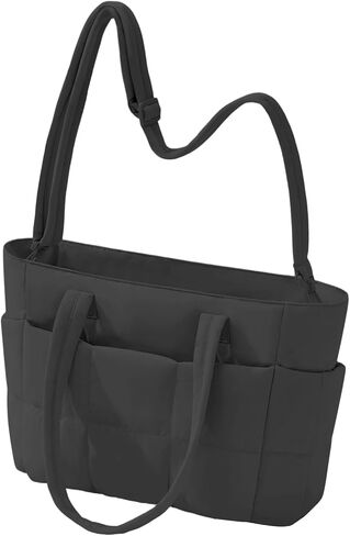 Tote Bag for Women Puffer,Travel Tote Bag with Laptop Compartment Lightweight,Work Handbag with Strap for Gym,Nurse in Saudi Arabia
