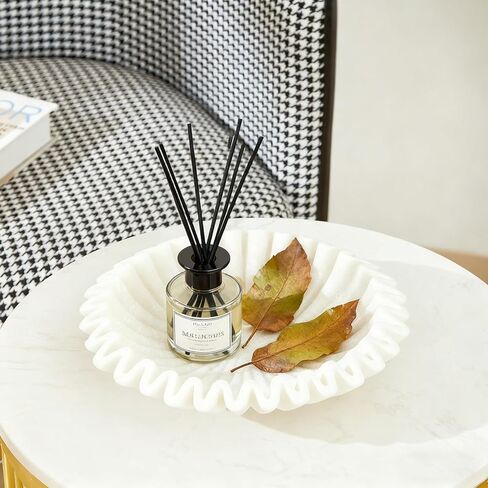 وعاء ديكور رخامي، أوعية حرفية حديثة لديكور المنزل، وصينية مجوهرات، ووعاء فواكه مزخرف لمنضدة المطبخ، ووعاء مفاتيح أنيق، وصينية زينة عيد الميلاد. in Kuwait