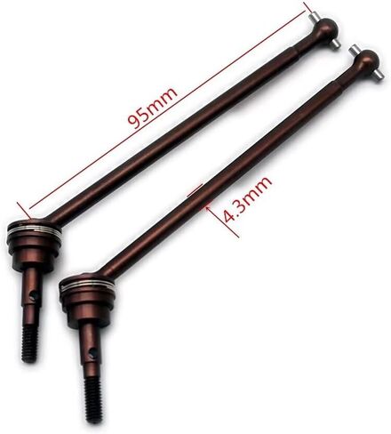 S2 Hard Steel Front Driveshaft 95mm for Axial 1/10 Yeti AX30418 AX30366 in Saudi Arabia