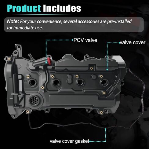 AUCERAMIC Engine Valve Cover with Gasket Replacement for 2015-2019 Honda CR-V, 2013-2017 Accord 2.4L Replace OE 12310RDFA01 123105A2A01 in Saudi Arabia