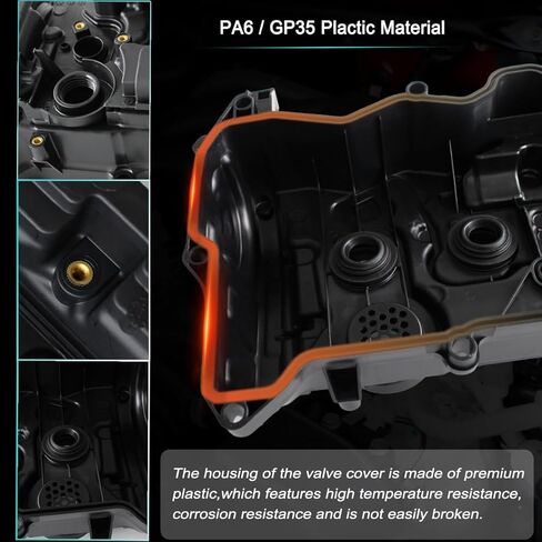 AUCERAMIC Engine Valve Cover with Gasket Replacement for 2015-2019 Honda CR-V, 2013-2017 Accord 2.4L Replace OE 12310RDFA01 123105A2A01 in Saudi Arabia