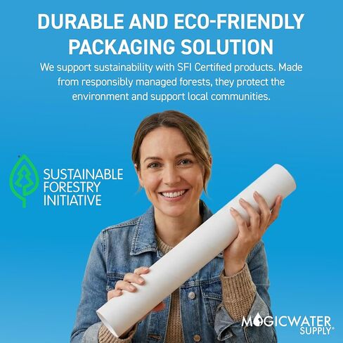 أنبوب بريد MagicWater Supply مقاس 2 × 6 باللون الأبيض - عبوة واحدة - لشحن وتخزين الملصقات والفنون والحرف اليدوية والمستندات in Saudi Arabia