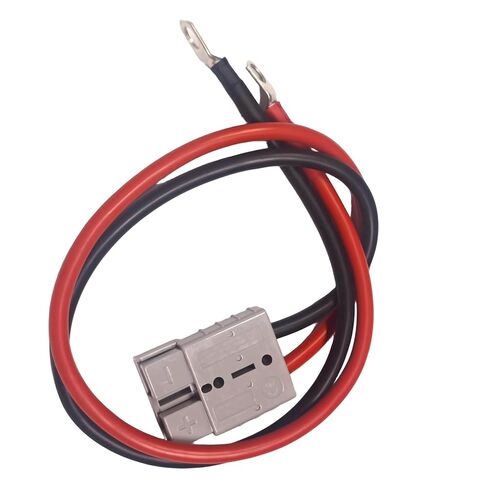 قطعتان من كابل بطارية 8AWG موصل سريع لبطارية Lifepo4، مجموعة 50 أمبير، موصل قابس 8 قياس (M8) متوافق مع كابل طاقة موصلات أندرسون للونش، رافعة شوكية لنقل الطاقة (2، 1.64 قدم) in Kuwait