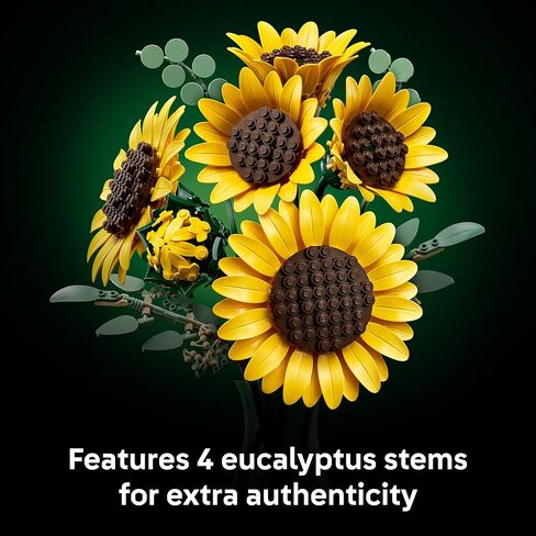 LEGO Botanicals Sunflower Bouquet Building Set for Adults, Ages 18+ - Artificial Flowers for Home Office, Bedroom or Desk Decor - Gifts for Women & Men - 11502 in Saudi Arabia