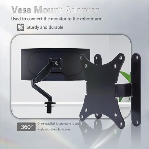 AW2725DM VESA Mount Adapter Compatible with Alienware 25" 27" 32" 34"Monitor(Fit AW2523HF,AW2725DF,AW2725QF,AW3225DM,AW3225QF,AW3425DW,AW3423DWF,AW3425DWM)–75x75 to 100x100 VESA Mount Adapter Bracket in Saudi Arabia