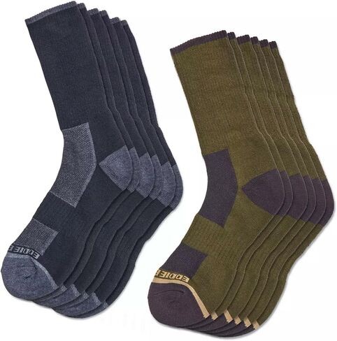 Eddie Bauer Men's Trail Socks Size 6-12 - 6 PK in Saudi Arabia